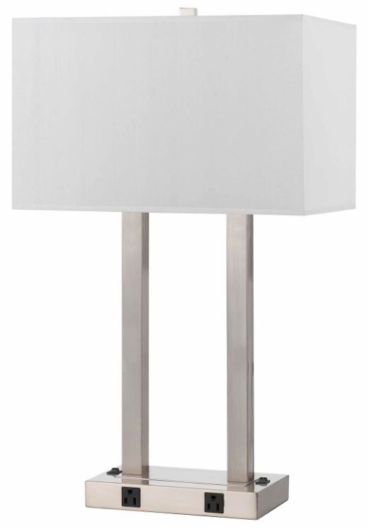 Cal® Lighting & Accessories White Desk Lamp-0