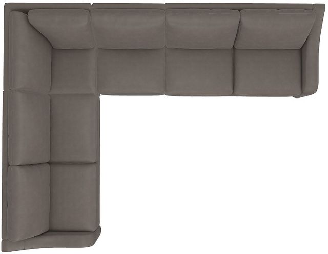 La-Z-Boy® Charlie Greystone Leather Sectional with Custom Layout Options-4