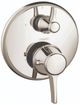Hansgrohe Ecostat Classic Polished Nickel Round Thermostatic Trim with Volume Control-0