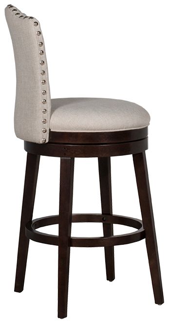 HH2 Home Edenwood Chocolate/Cream Swivel Bar Stool-1