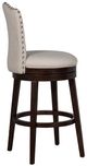 HH2 Home Edenwood Chocolate/Cream Swivel Bar Stool-1