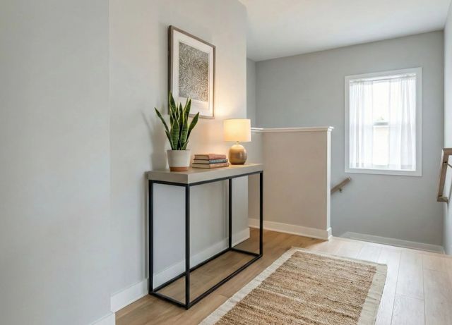 Sunny Designs™ Jax Beige Small Console Table with Black Base-2