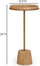 TOV Furniture Saddle Natural Raffia Side Table-5