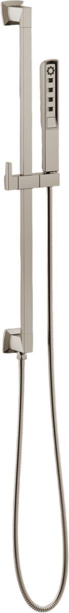 Brizo Vettis® Brilliance® Luxe Nickel® H2Okinetic® Multi-Function Slide Bar Handshower-0