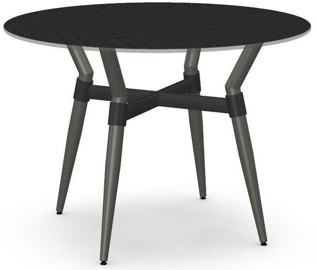 Amisco Customizable Link Starstone 29.5" Round Table with Steel Legs-0