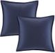 Olliix by Madison Park 7 Piece Blue King/California King Zennia Printed Seersucker Comforter Set with Throw Blanket-2