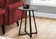 Monarch Specialties Inc. 22"H Grey Accent Table with Black Base -1