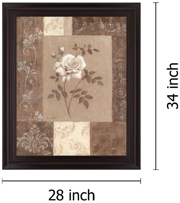 Classy Living Sepia Rose Elegance Wall Art-1