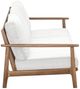 New Classic® Home Furnishings Ashton Natural Acacia/Fabric Outdoor Patio Sofa-3