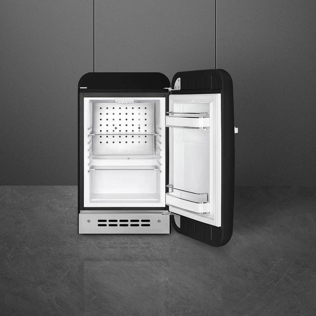 Smeg Retro Style 16" 1.3 Cu. Ft. Black Compact Refrigerator-1