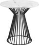 Olliix by Madison Park Black/White Marbury End Table-0