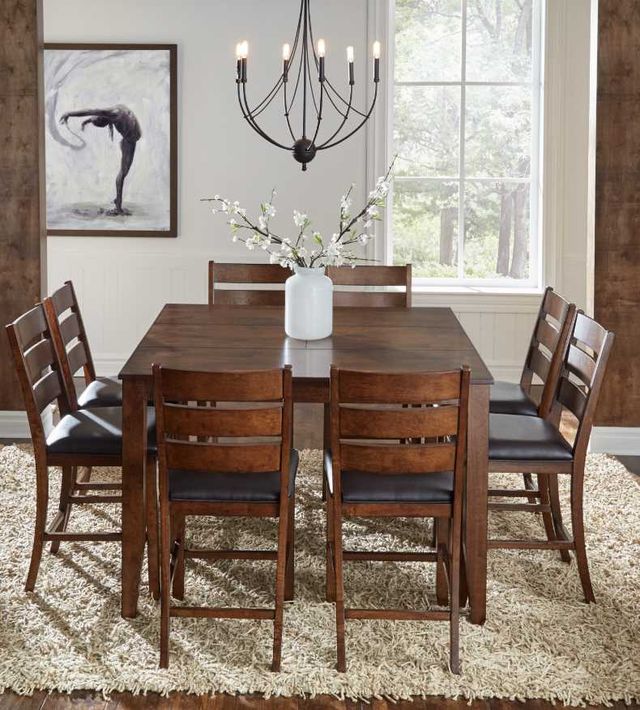 A-America® Mason Macciato Upholstered Ladderback Barstool-1
