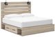 Signature Design by Ashley® Senbry Tan King Panel Bed with Storage-0