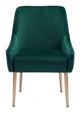 Zuo® Mira Green/Gold Dining Chair-1