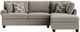 Albany Industries 2-Piece Groovy Smoke Right-Arm Facing Chaise Sectional-1