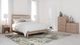 Signature Design by Ashley® Flannia 3-Piece Gray Queen Platform Bed Set-4