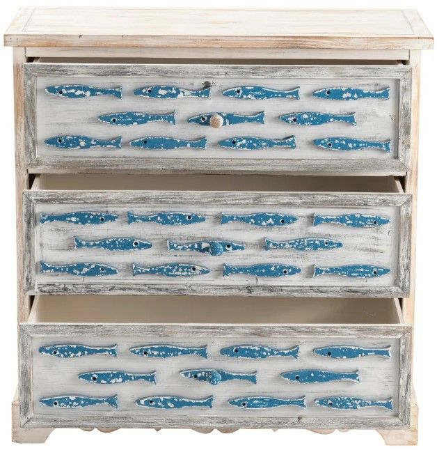 Crestview Collection Upstream Blue/White Chest-1