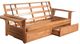 Kodiak Furniture Phoenix Linen Stone/Butternut Full Storage Futon with Mattress-1