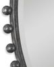 Uttermost® Taza Distressed Black Round Mirror-5