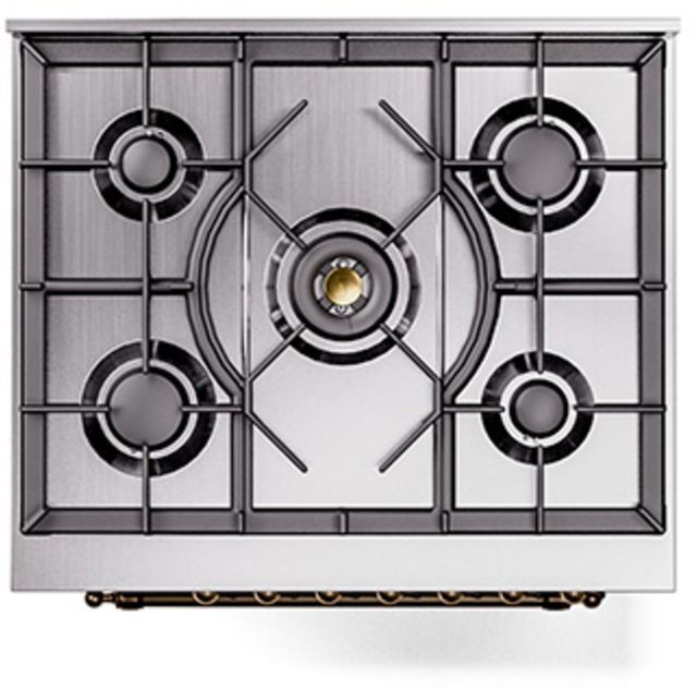 Ilve® Nostalgie II Series 30" Antique White Pro Style Dual Fuel Range-1