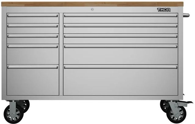 Thor Kitchen® 55" Stainless Steel 10-Drawer Mobile Work Bench-1