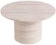 Classic Home Sana Beige Concrete Outdoor Round Coffee Table-2