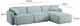 TOV Furniture Travie 4-Piece Sea Blue Modular Sofa-2