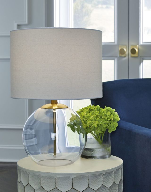 Signature Design by Ashley® Samder Brass Table Lamp-3
