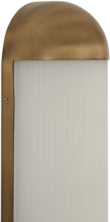 Renwil® Amici Dark Antique Brass/Etched White Wall Sconce-2