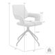 Armen Living Penny 2-Piece Coffee Dining Chair Set-2