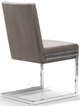 Korson Furniture Abby Dove Gray/Chrome Side Chair-2