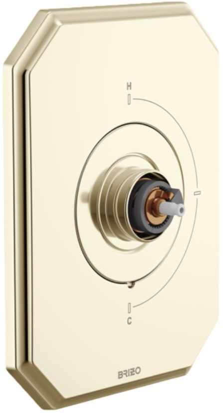 Brizo Beauclere® Brilliance® Polished Nickel Sensori Thermostatic Valve Trim - Less Handle-0
