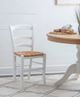 Linon Venezia 2-Piece White Rush Seat Dining Side Chair Set-1