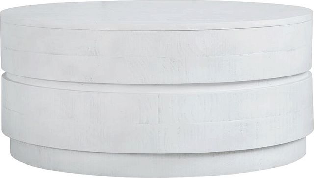 Claudette Coffee Table - Alabaster