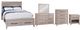 American WoodCrafters Aurora 5-Piece Whitewash King Panel Storage Bedroom Set-0