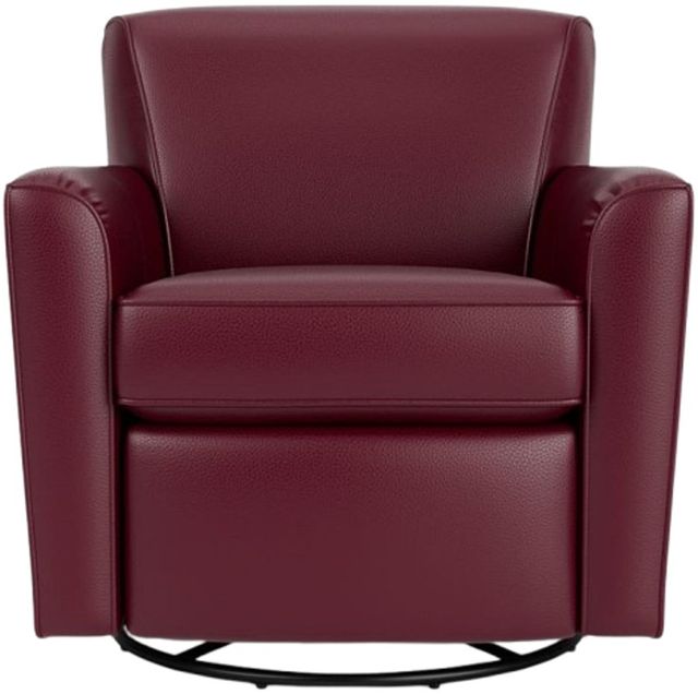 Flexsteel® Customizable Kingman Leather Swivel Glider-3
