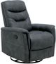 Emerald Home Danyon Charcoal Manual Swivel Glider Recliner-0