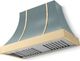 La Cornue CornuFé Cascade 44" Ocean Mounted Range Hood with Polished Brass Trim-0