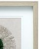 A & B Home Green/White Jasmine Stone Shadow Box Wall Art-3