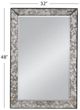Bassett Mirror Mic Antique Black Glass Wall Mirror-2