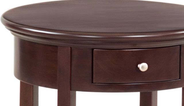 Whittier Wood® Furniture McKenzie Caffe Round Side Table-1