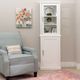 Linon Scarsdale White Tall Cabinet-1