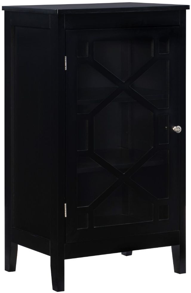 Linon Fetti Black Small Accent Cabinet-0
