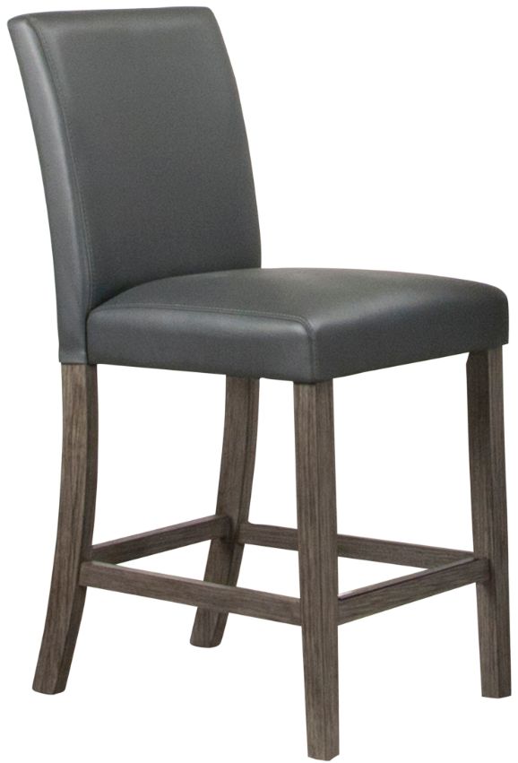 Cramco Cougar/Lyons Charcoal Gray/Smoke Parsons Counter Stool-0