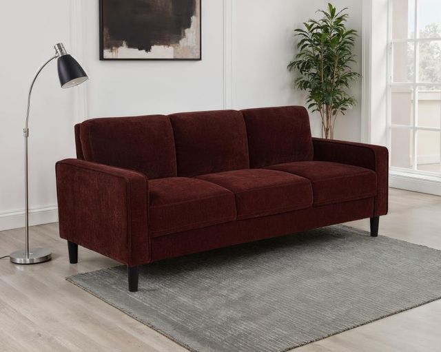 Coaster® Ruth Rust Red Upholstered Sofa-1