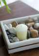 A & B Home Ivory White Unscented Soy Wax Votive Candles-5