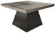 Elements International Jemma Dark Espresso End Table with Gray Base-0
