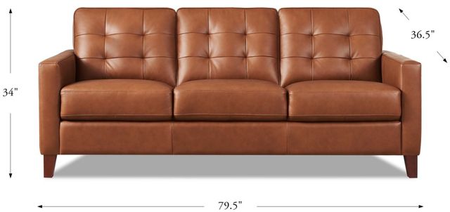 Hydeline® Aiden Nutmeg Brown Sofa-1