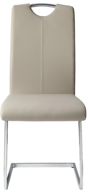 Homelegance® Glissand Chrome/Gray Dining Side Chair-2