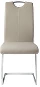 Homelegance® Glissand Chrome/Gray Dining Side Chair-2
